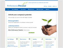 Tablet Screenshot of performancepotential.com